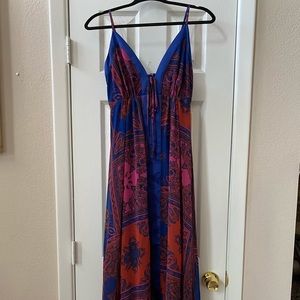 Maxi trapeze dress